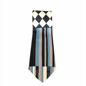 Enrico Coveri Vintage Silk‎ Tie Mod MCM Harlequin Men’s Jazz Piano New Orleans